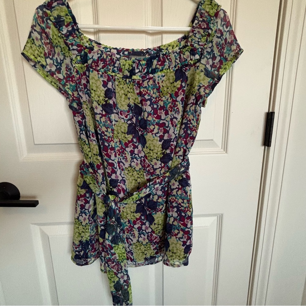 Ann Taylor Multicolor Floral Blouse